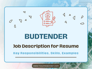 Budtender Job Description for Resume