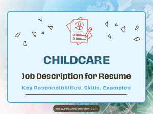 Childcare Job Description for Resume