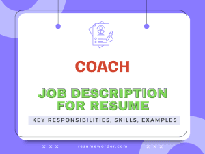 Coach Job Description for Resume