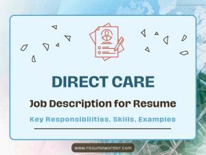 Direct Care Job Description for Resume