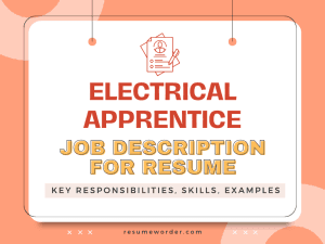 Electrical Apprentice Job Description for Resume