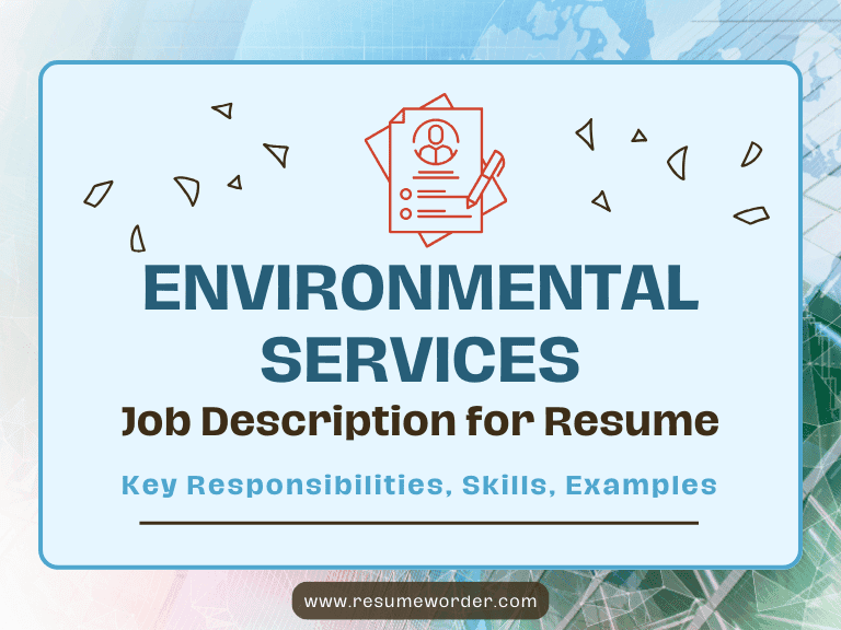 Environmental Services Job Description for Resume