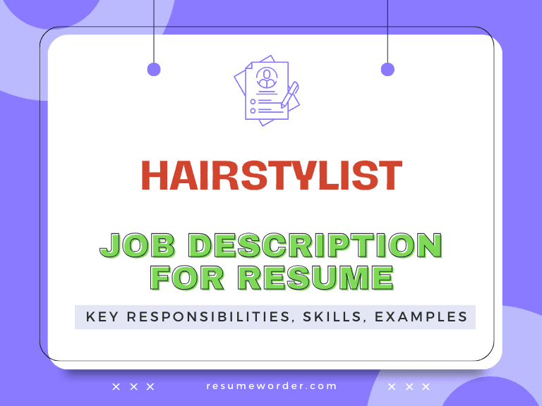 Hairstylist Job Description for Resume