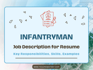Infantryman Job Description for Resume