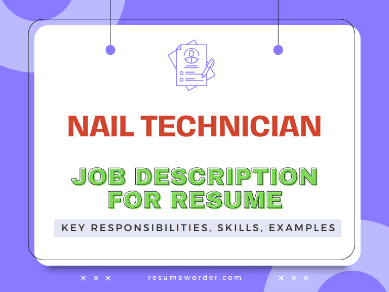 Nail Technician Job Description for Resume