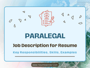 Paralegal Job Description for Resume