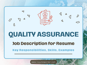 Quality Assurance Job Description for Resume