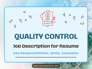 Quality Control Job Description for Resume