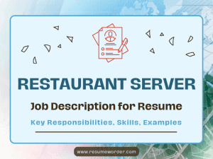 Restaurant Server Job Description for Resume