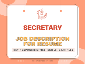 Secretary Job Description for Resume