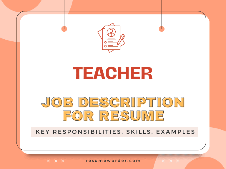 Teacher Job Description for Resume