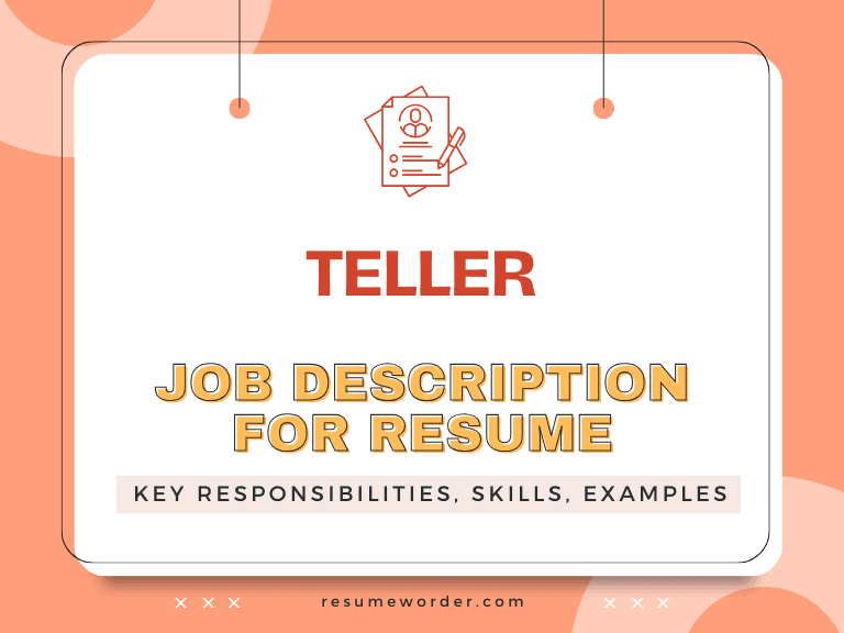 Teller Job Description for Resume