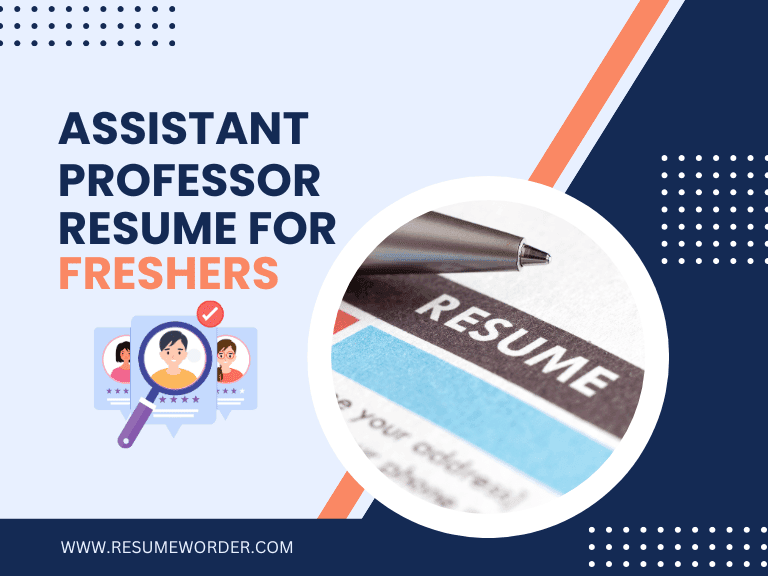 Assistant Professor Resume for Freshers