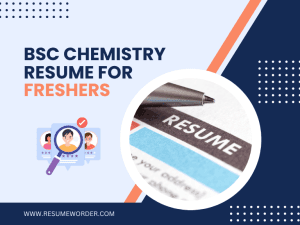 BSC Chemistry Resume for Freshers