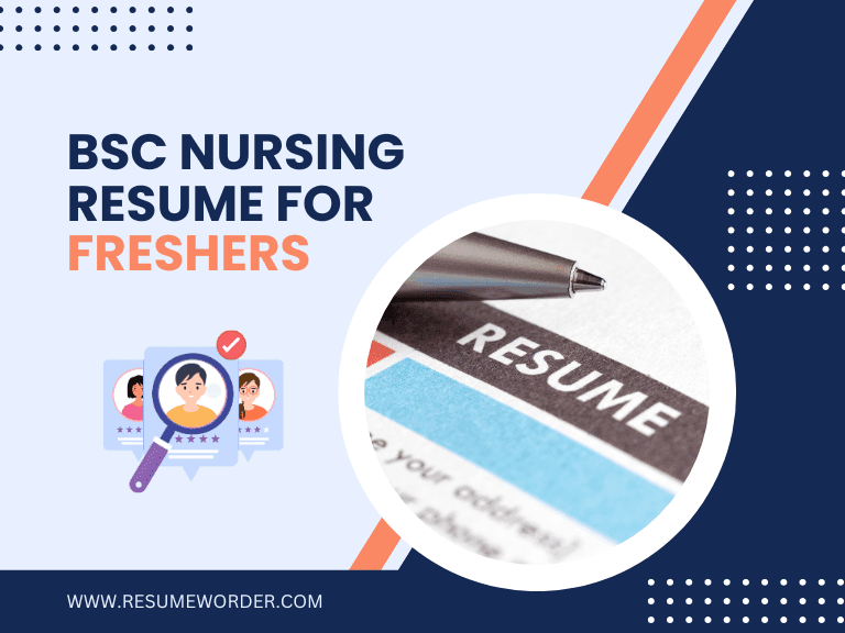 BSC Nursing Resume for Freshers