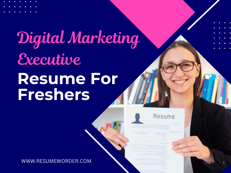 Digital Marketing Executive Resume for Freshers