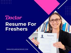 Doctor Resume for Freshers