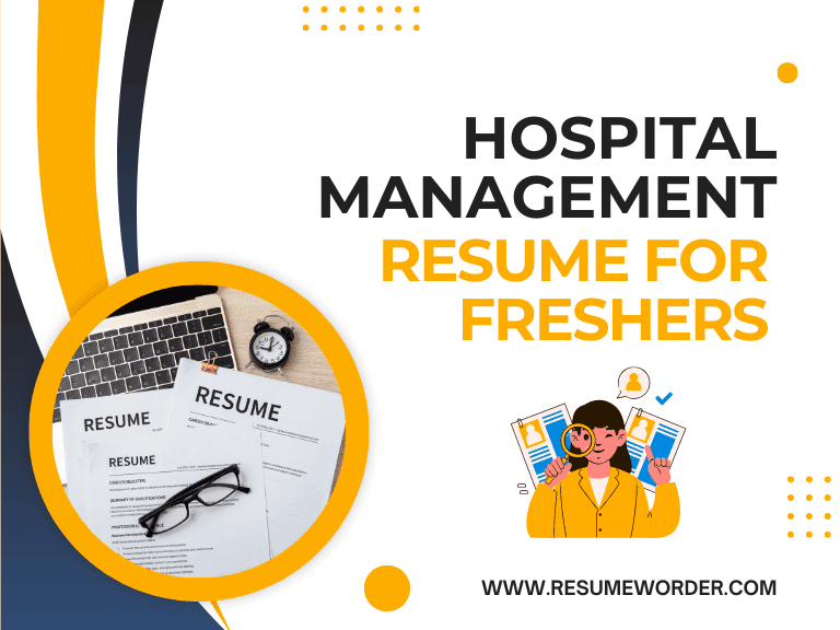 Hospital Management Resume for Freshers