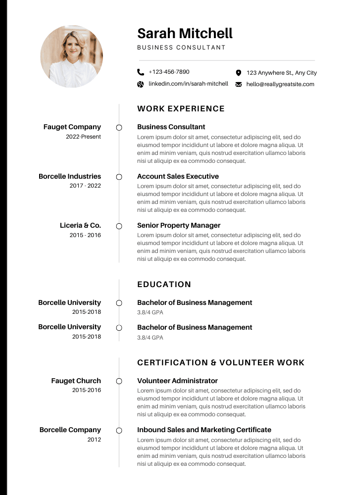 Where Can I Put LinkedIn on My Resume on Top - Tips & Suggestions 2 LinkedIn on My Resume on Top Example