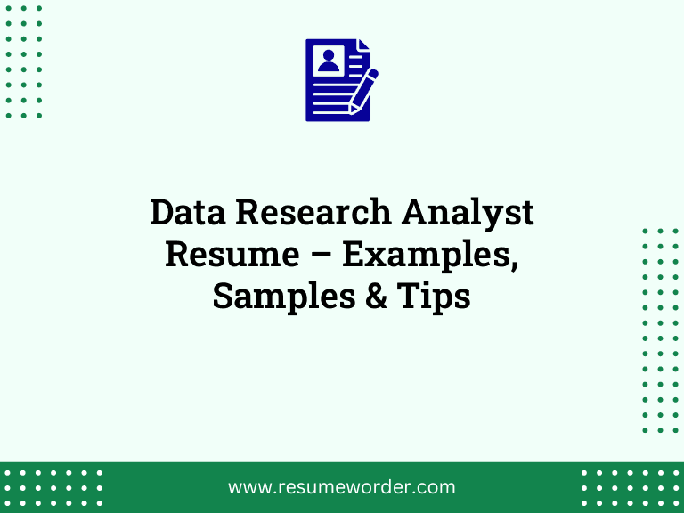 Data Research Analyst Resume - Examples, Samples & Tips 33 Data Research Analyst Resume – Examples, Samples & Tips