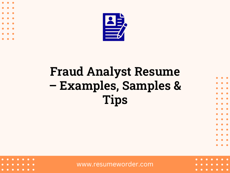 Fraud Analyst Resume - Examples, Samples & Tips 35 Fraud Analyst Resume – Examples, Samples & Tips