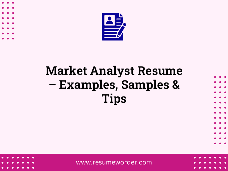 Market Analyst Resume - Examples, Samples & Tips 5 Market Analyst Resume – Examples, Samples & Tips